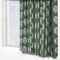 Sanderson Sessiele Leaf Motif Leaf Green Pencil Pleat rm_curtain