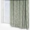Sanderson Sessiele Leaf Motif Sage Pencil Pleat rm_curtain