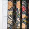 Morris & Co Cray Floral Velvet Indigo and Berry Pencil Pleat rm_curtain