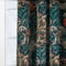 Morris & Co Seaweed Printed Velvet Indigo Pencil Pleat rm_curtain