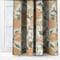 Morris & Co Cray Floral Velvet Clay and Stone Pencil Pleat rm_curtain