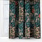 Morris & Co Seaweed Printed Velvet Indigo Pencil Pleat rm_curtain