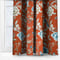 Sanderson Porcelain Garden Printed Chenille Rust Pencil Pleat rm_curtain