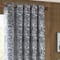 Furn Winter Woods Animal Chenille Midnight Eyelet rm_curtain