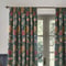 Morris & Co Cray Floral Velvet Indigo and Berry Pencil Pleat rm_curtain