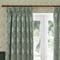 Morris & Co Marigold Floral Jacquard Leaf Green Pencil Pleat rm_curtain