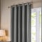 Paoletti Corinthian Velvet Grey Eyelet rm_curtain