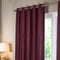 Paoletti Corinthian Velvet Merlot Eyelet rm_curtain