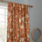 Sanderson Porcelain Garden Printed Chenille Rust Pencil Pleat rm_curtain