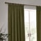 Yard Heavy Chenille Olive Pencil Pleat rm_curtain
