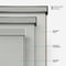 Coulisse Hampton Light Grey roller