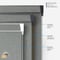 Leniro Blackout Dove Grey roller