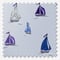 Sonova Studio Seashore Sails Deep Ocean Blue roller