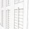 Premier White Grain shutter