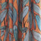 Edinburgh Weavers Tropical Leaf Tangerine curtain