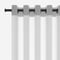 Casamance Winona White Anthracite curtain