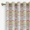 Afro Deco Blush & Olive curtain