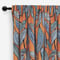 Edinburgh Weavers Tropical Leaf Tangerine curtain