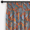 Edinburgh Weavers Tropical Leaf Tangerine curtain