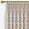Afro Deco Blush & Olive curtain