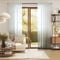 Casamance Winona White Anthracite curtain