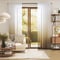 Casamance Winona White Taupe curtain