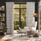 Afro Deco Blush & Olive curtain