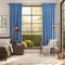 Canvas Aegean Blue curtain