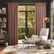 Canvas Vintage Peach Pink curtain