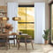 Crushed Silk White curtain