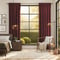 Entwine Bordeaux curtain