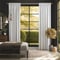 Ficus Leaf Natural Linen curtain