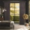 Milan Ash Brown curtain