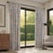 Edinburgh Weavers Tropical Leaf Tangerine curtain
