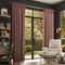 Canvas Vintage Peach Pink curtain