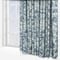 Camengo Celestine Tissu Bleu Encre curtain