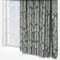 Classic Damask Charcoal curtain