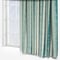Delamere Stripe Teal curtain