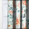 Wild Garden Cotton Coral curtain