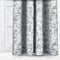 Camengo Celestine Tissu Noir Fusain curtain