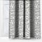 Camengo Ophea Velvet Black and White curtain