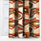 Casamance West Dream Orange Brule Ocre curtain