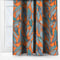 Edinburgh Weavers Tropical Leaf Tangerine curtain