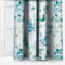 Wild Garden Cotton Cornflower curtain