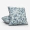 Camengo Celestine Tissu Bleu Encre cushion