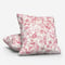 Camengo Celestine Tissu Rouge Grenat cushion