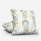 Scandi Floral Seafoam cushion