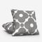 Orla Kiely Velvet Spot Flower Dark Warm Grey cushion