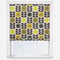 Orla Kiely Spot Flower Stem Yellow and Grey roman