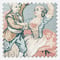 Camengo Gavotte Tissu Bleu Doux roman